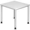 Písací stôl ,š x h 800 x 800 mm, 4 nohy z kruhovej rúrky
