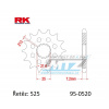 RK Chains Koliesko reťazové (pastorok) 0520-15zubov RK - Suzuki DL650 V-Strom + DL1000 V-Strom + DL1050 V-Strom + GSF650 + SV650 + GSXR600 + GSXR750 + GSXR1000 + GSXS00 +ZR750+ZR7 + Cagiva 650 Raptor+