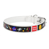WAU DOG Kožený obojok Nasa, 27-36 cm, biela