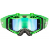 Okuliare na motorku LS2 Aura PRO Goggle H-V S Iridiovým Sklom Zelená-Čierna