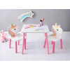 Detský stôl a 2 stoličky unicorn jednorožec