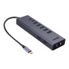 Lindy 43373 dokovacia stanica a replikátor portov Kábel USB 3.2 Gen 2 (3.1 Gen 2) Type-C Šedá (43373)