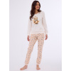 Dámske pyžamo Cornette 671/377 Sweet Bear XL krémová