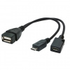 GEMBIRD Kábel USB 2.0 samica do micro USB 2.0 A/B A-OTG-AFBM-04