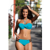 Marko Trendy dvojdielne plavky 2x push-up Marko Marcella Turchese M-557 (15) tyrkysové, Veľkosť 36/S, Farba tyrkysová