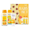 Weleda Měsíčkový kojenecký krém 75 ml + Měsíčková kojenecká koupel 200 ml + Měsíčkový kojenecký olej 200 ml + Bavlněná plena s potiskem dárková sada
