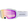 Lyžiarske okuliare Alpina NAKISKA biele Q-LITE pink Varianta: Lyžiarske okuliare Alpina NAKISKA biele Q-LITE pink