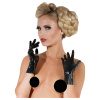 Short Latex Gloves black