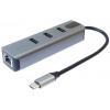 Adaptér PremiumCord USB-C na gigabitový 10/100/1000Mbps + 3x konektor USB3.2 ku31ether05