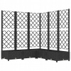 Kvetináč plast čierny VidaXL 120 cm x 120 x 121 cm