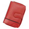 Dámska kožená peňaženka Albatross GN LW-S05 PIPE červená 9 x 12,5 x 3 cm