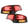 KITT Lightning LED Taillights suitable for Audi A4 B7 Limousine (2004-2008) LED Blinker Red Smoke