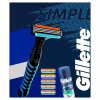 Gillette Blue3 Holiaci Strojček + 5 Holiacich Hlavíc + Series Mini Gél, Darčeková Súprava