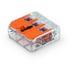 WAGO 221-413 RÝCHLOSPOJKA PRE DRÔTY A LANKÁ 0,2-4mm2 3x4mm SADA 10 KUSOV