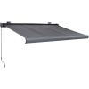 OBI Kazetová markíza Bayville s LED osvetlením, antracitová, 400 x 250 cm