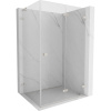 Mexen Lunar-F L, sprchový kút pravý 80 x 70 cm, 8mm číre sklo, oceľový profil, 836L-080-070-97-00-P