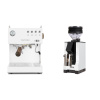 Ascaso Steel DUO PID, White&Wood + Eureka Mignon Zero, BL white