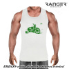 Pánske tielko RANGER® - motív Motorkári 26B Zelená 3XL