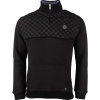 Sergio Tacchini JACOPO HALF ZIP čierna,tmavo sivá Pánska mikina L