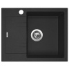 Kuchyňský dřez Sinks Linea 600 Granblack, pravý SIGLI600480N30P