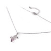 Stoklasa Náhrdelník z nerezové oceli motýl s broušenými kamínky - 2 rose