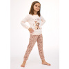 Cornette Detské dievčenské pyžamo 594/193 Sweet Dog dĺžka/r 86-128 ecri 98-104