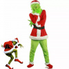 Kostým Grinch Santa pro děti 120 cm Kostým bez masky