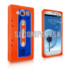 Silikónový obal Samsung Galaxy S III – Retro Tape – oranžová