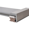 Lišta na lemovanie terasy Nextwood v tvare L, 51x57x2000 mm, sivá