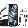 5M INŠPEKČNÁ kamera DUO Endoskop PEVNÁ pre iPHONE a PC 8+1LED 2xFHD WiFi