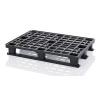 ENPRAG Plastová paleta ESD stohovateľná s ližinami v. 155 x š. 800 x h. 1200 mm 981255