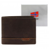 Pánska kožená peňaženka Nordee HJORT 035 hnedá 11 x 9 x 2,5 cm