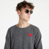 Comme des Garçons PLAY Red Heart Crewneck Jumper Mid Grey M