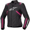 Bunda STELLA T-SPS 2 WATERPROOF, ALPINESTARS (čierna/biela/rúžová, veľ. XS)