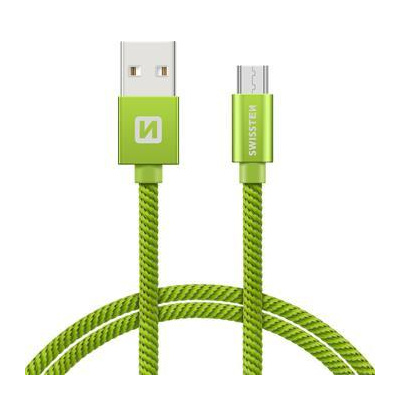 Swissten 71522307 USB/Micro USB, 2m, zelený