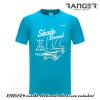 Tričko RANGER® - SKATE BOARD M Modrá