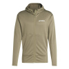 adidas Terrex XPerior Light Fleece Hooded Jacket Mens Olive Strata M