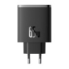 Baseus OS-Cube Pro 2xUSB-C + sieťová nabíjačka USB, 65 W (čierna) 6932172641474