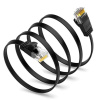 Interlook Cat6a-1M | Ethernet LAN kábel Ethener Cat. 6a | RJ45 1M prepojovací kábel Černá