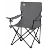 Turistická stolička s operadlom COLEMAN Standard Quad Chair Grey odtiene zelenej