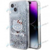 Kryt Hello Kitty HKHCP12MLIKHET pre iPhone 12, 12 Pro Liquid Glitter Transparent
