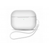 Silikonový obal s poutkem a lankem pro AirPods PRO 1 - Bílá