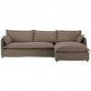 Livetastic ROHOVÁ SEDACIA SÚPRAVA, textil, hnedá - Online Only obývacie izby - 001968012509