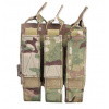 Púzdro MOLLE trojité na zásobníky MP7 Emerson Multicam