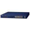 Planet GSW-1820HP PoE switch, 16x1Gb + 2xSFP 1Gb, VLAN, extend mód 10Mb-250m, 802.3at 30/240W