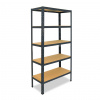 Meets-ecommerce UG Kovový regál 180x100x45, 4-6 políc Farba: Antracitová, Počet polic: 5 políc