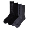 INDEPENDENT ponožky - Baseline 2-Pack Crew Socks Black/Charcoal (156707) veľkosť: 9-11