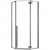 Rea Diamond päťuholníkový sprchový kút, čierny Rozmery krytu: 90x90cm, REA-K5622