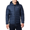 Pánska Zimná prešívaná bunda COLUMBIA LAKE 22 DOWN HOODED JACKET 1864562464 – Tmavo modrá