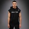 Pánská mikina bez rukávů Venum Muay Thai VT - Black/White Velikost: S
